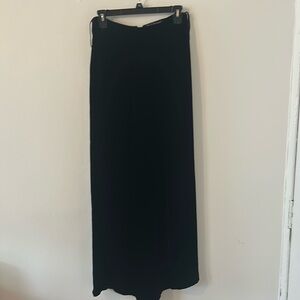 Vintage Ralph Lauren Purple Label Black Velvet Pull On Pants Size 8